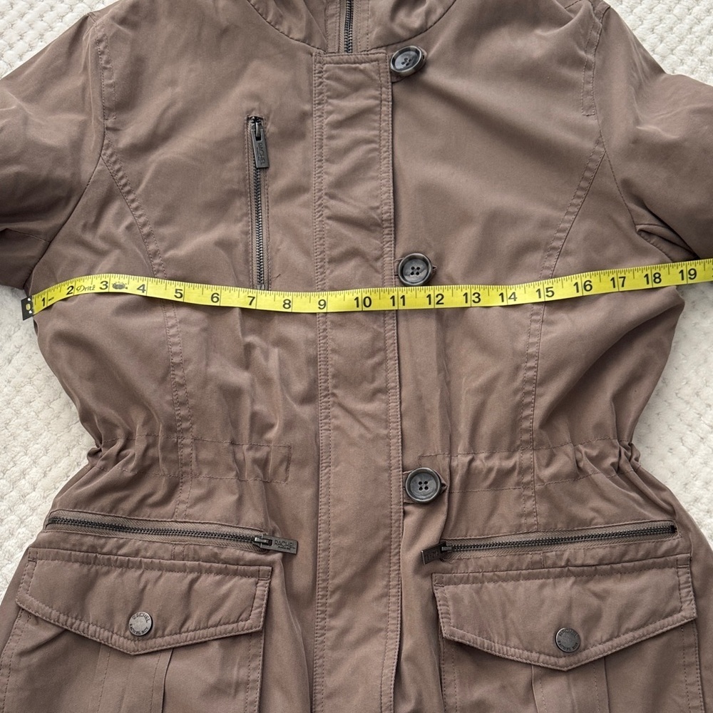 🧥 EUC Rachel Roy Faux Fur Hooded Parka Coat – Women’s Size Small - Picture 4 of 14